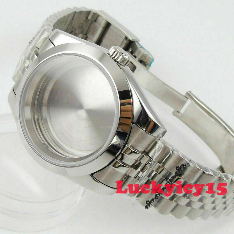 36mm watch case fit for NH35A NH36 movement sapphire glass Jubilee bracelet
