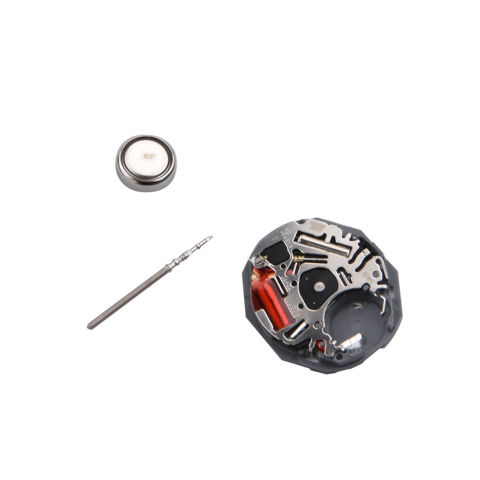 Quartz Watch Movement White Dial With 351332 Stem For Hattori VJ22 VJ22B B