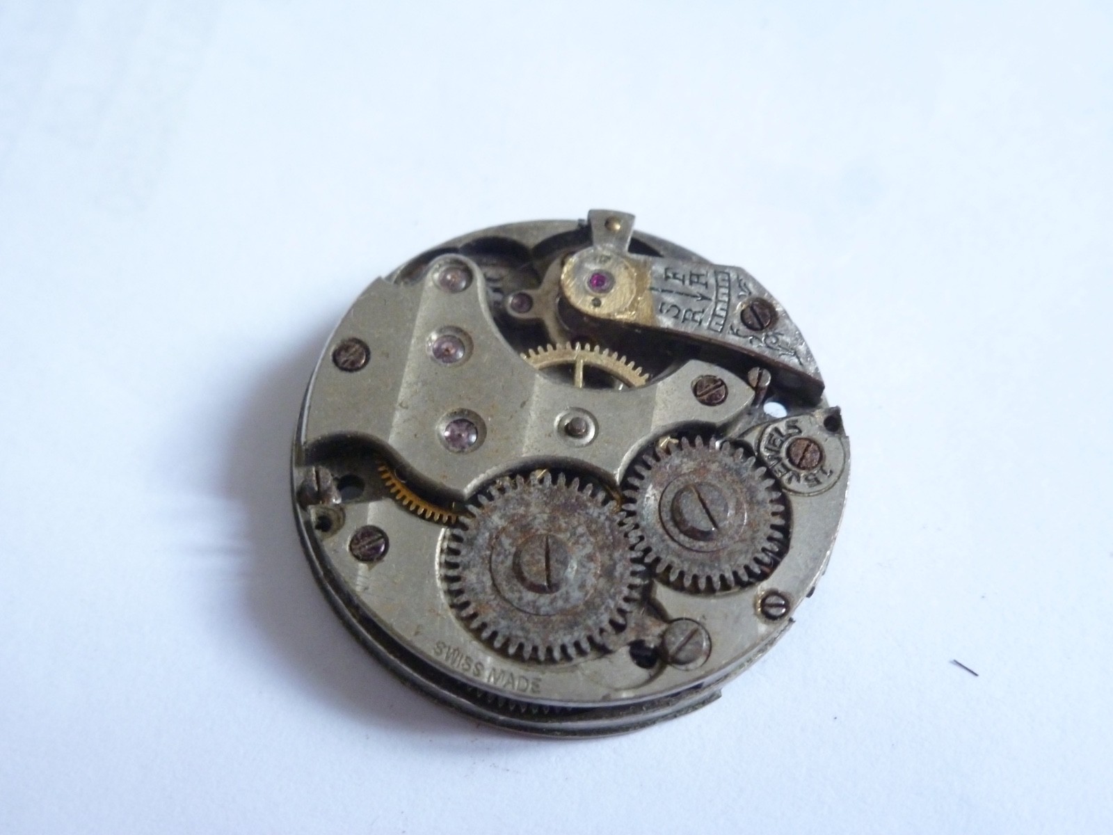 25mm Rolex Patent Manual Wind Movement PARTS defect not work balance missed