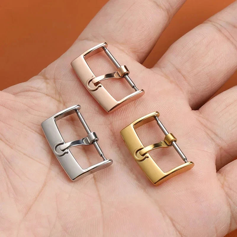 Metal Watch Buckle for Omega DE VILLE 12 14 16 18mm Silver Gold Strap Pin Clasp