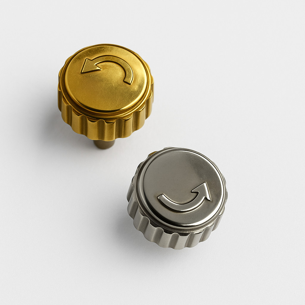6.4mm Stainless Steel Replacement Crown with Tube for MOVADO 14.1.14.1194-1195