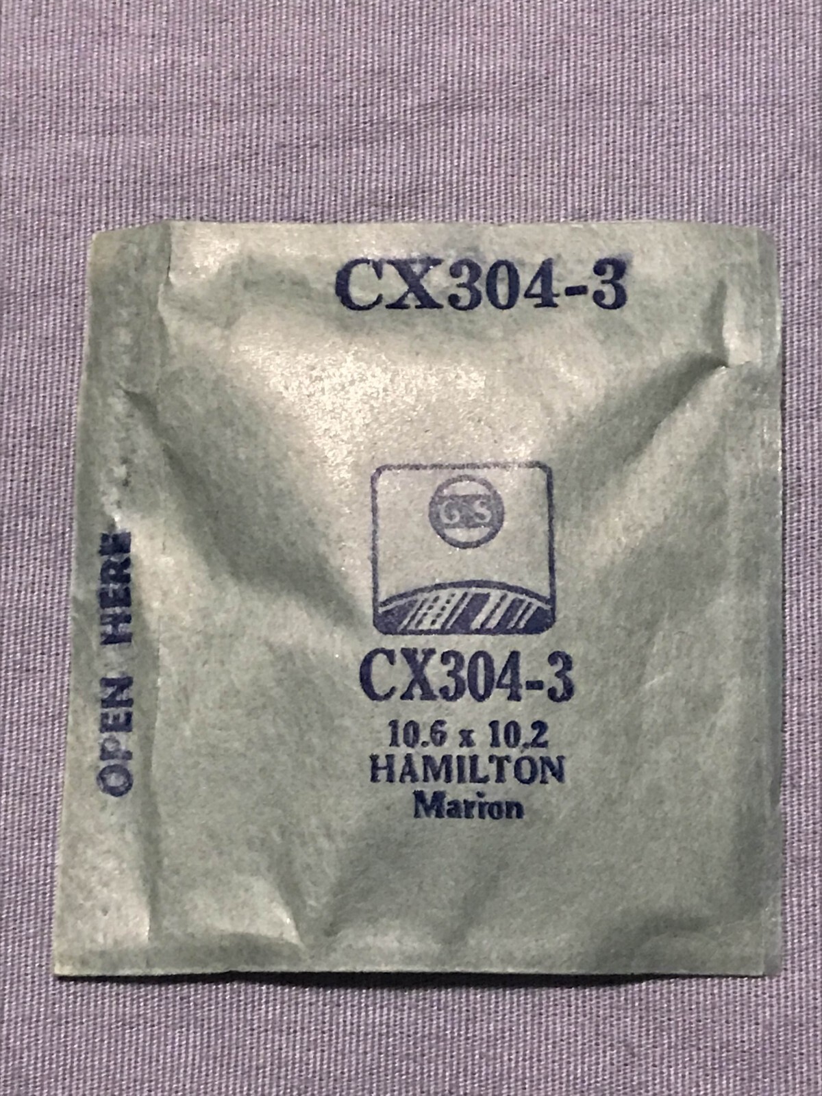 Flexo Watch Crystal GS CX304-3 Hamilton Marion