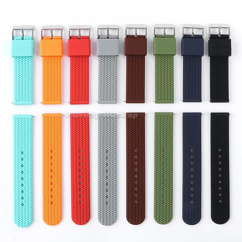Rubber Soft 18mm 20mm 22mm Silicone Band Strap for Rolex for Smartwatch Bracelet