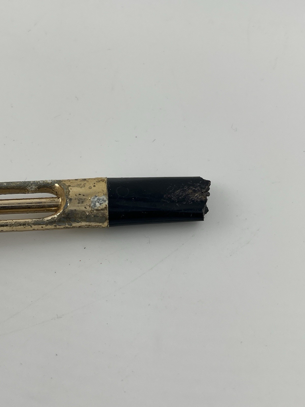Vintage Briar Tobacco Pipe Gold Tone Stem Repair Project Parts
