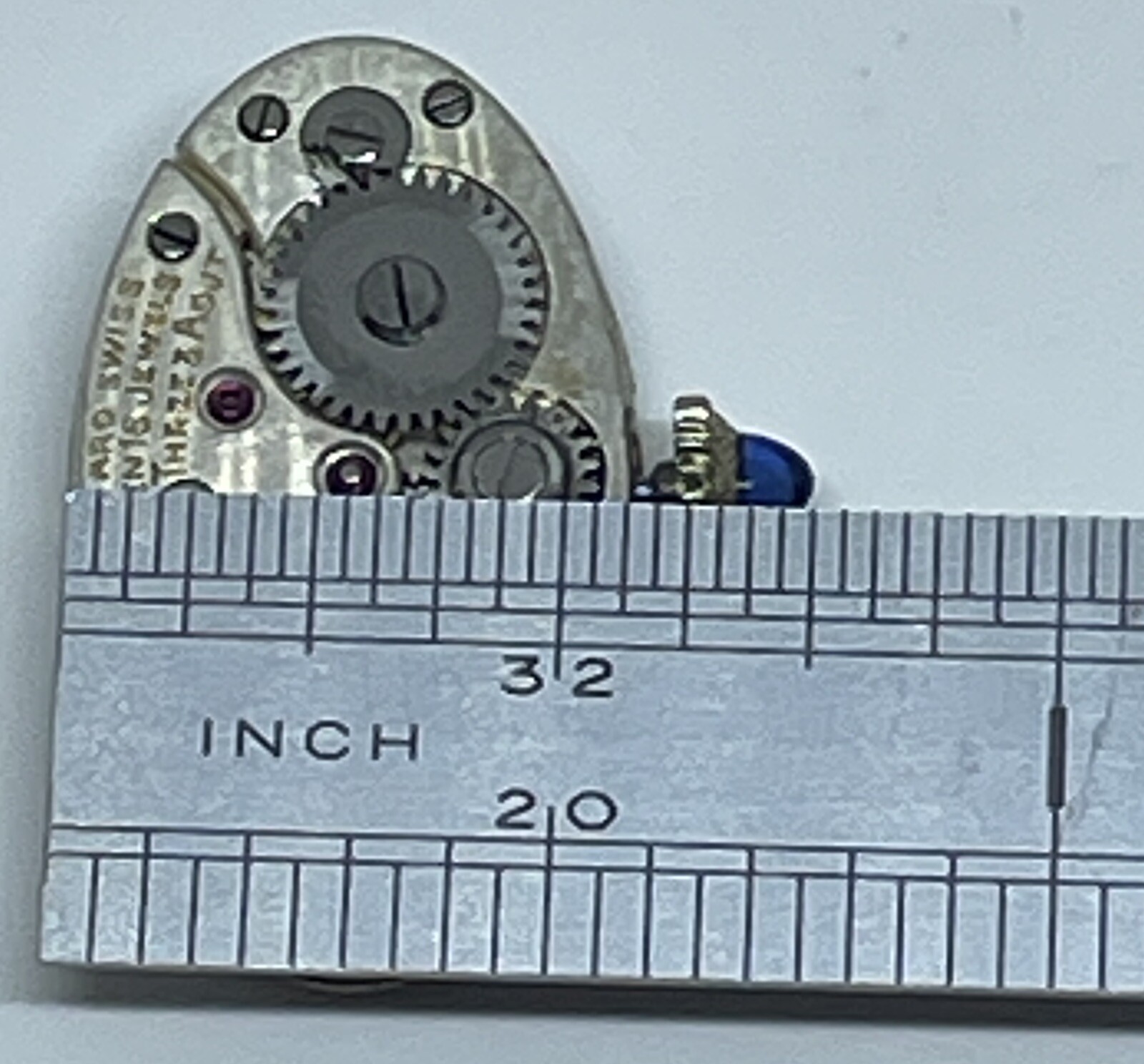 JW CHOPARD MOVEMENT Swiss 16 Jewels 3 Adjustments Does Not Run/For Parts