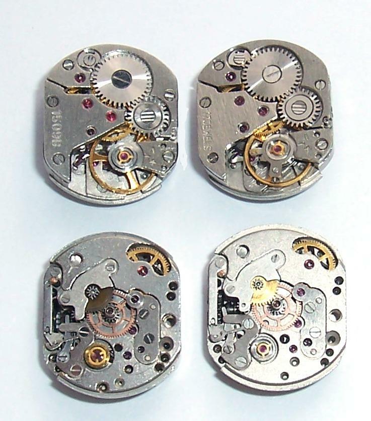 Lot 70 vintage ladies watch movements 16×13 mm Zarja Steampunk Art or repair DIY