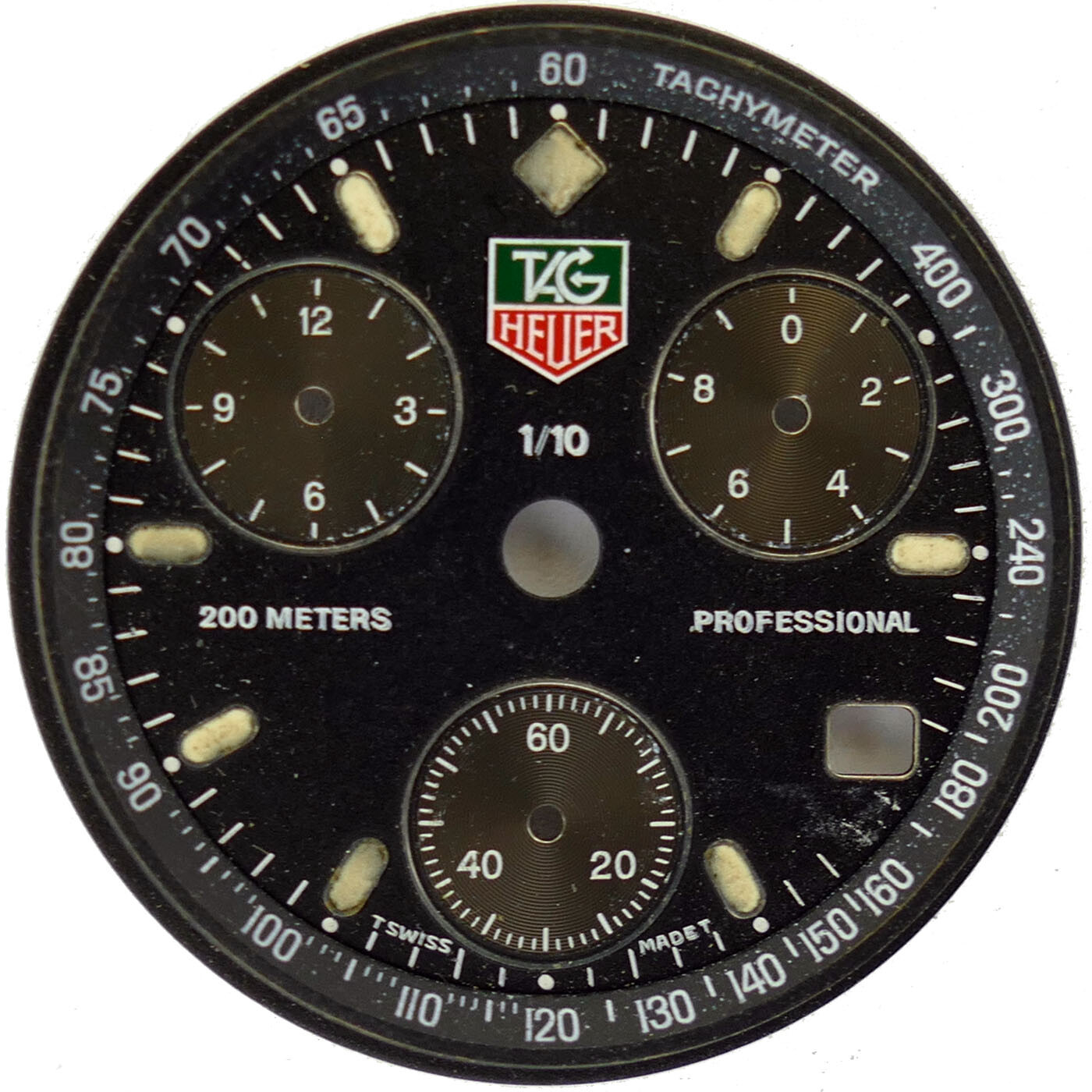 TAG HEUER 1/10 PROFESSIONAL DIVER 200M BLACK AND CHARCOAL CHRONO DIAL