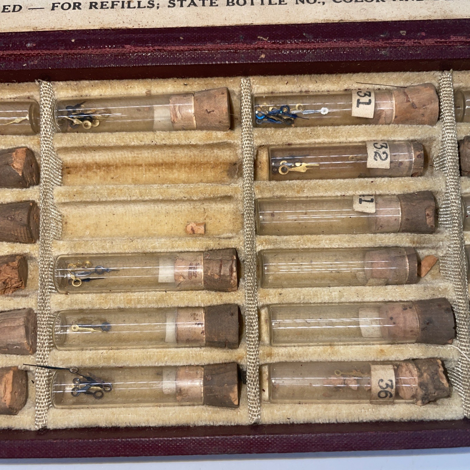 JUSTRITE Vintage Broachless Assortment #100 Metric Gauge Watch Hands