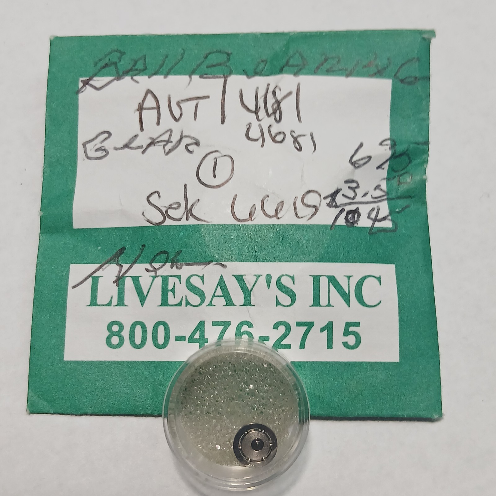 Genuine Seiko Part # 4181 4681 Automatic Gear Ball Bearing Seiko 6619