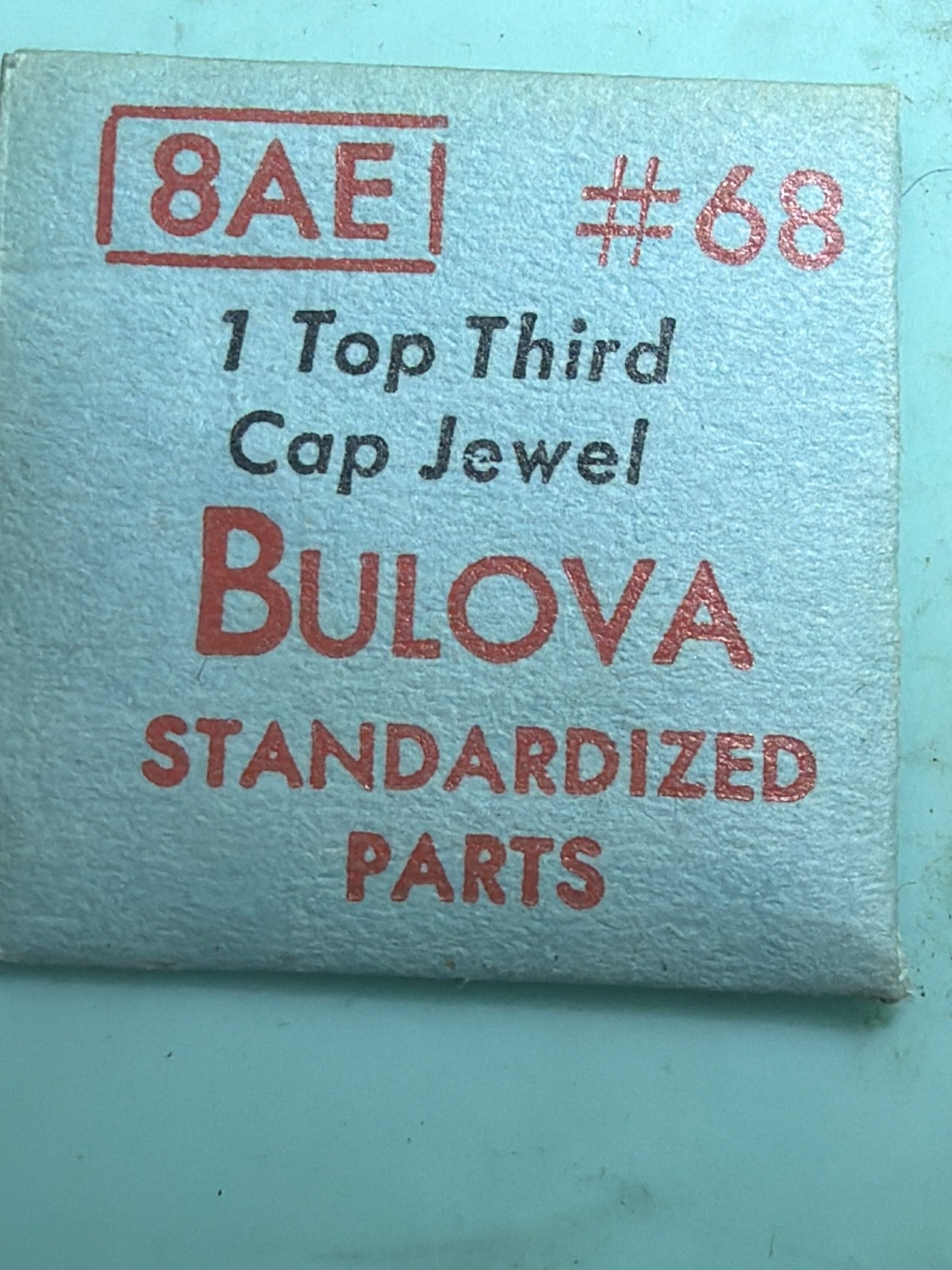 Bulova #68 – Top Third Cap Jewel – NOS – Various Calibers