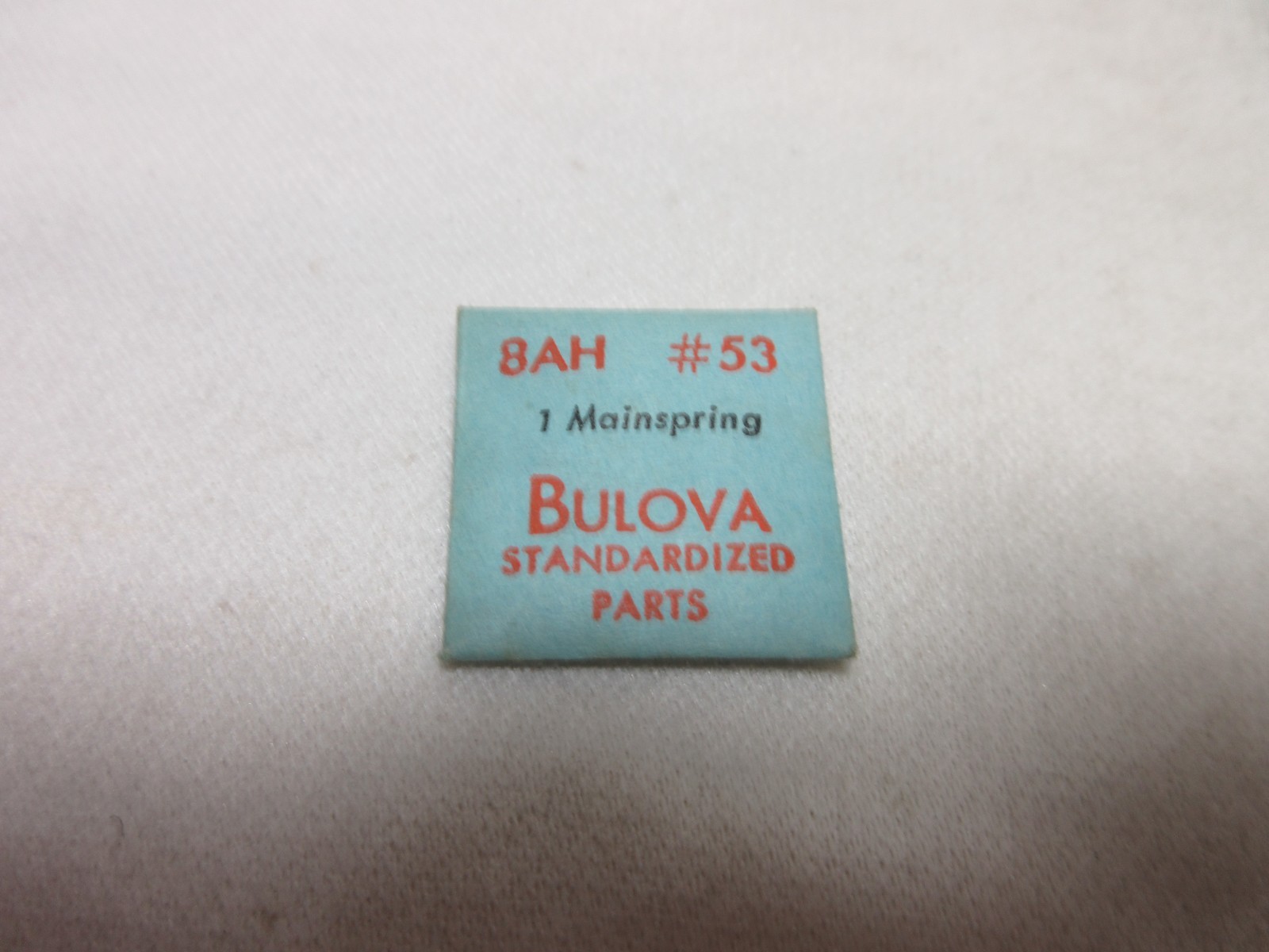 BULOVA WATCH MAINSPRING 8AH #53 WATCHMAKER REPLACEMENT PART #364