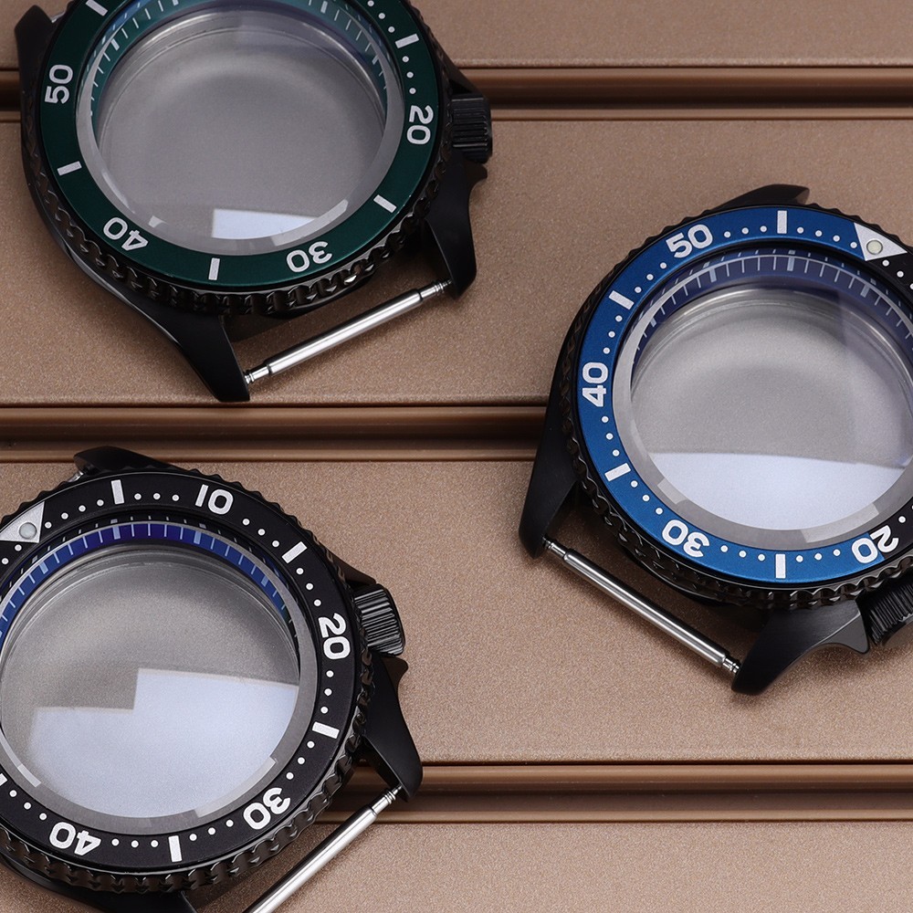 42.5mm Modify SKX007 Mod Watch Case 316 Steel Ceramic Bezel For Seiko NH35 34 36