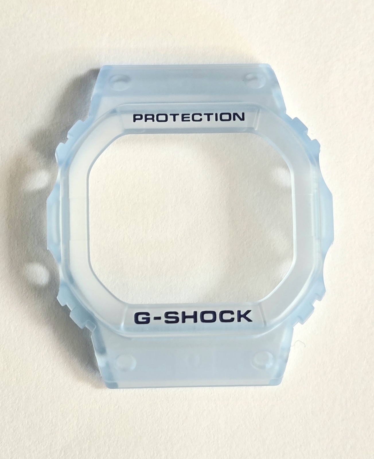 Genuine Casio Replacement BEZEL for G SHOCK DW5600LS-2 DW5600 CLEAR BLUE ** NEW