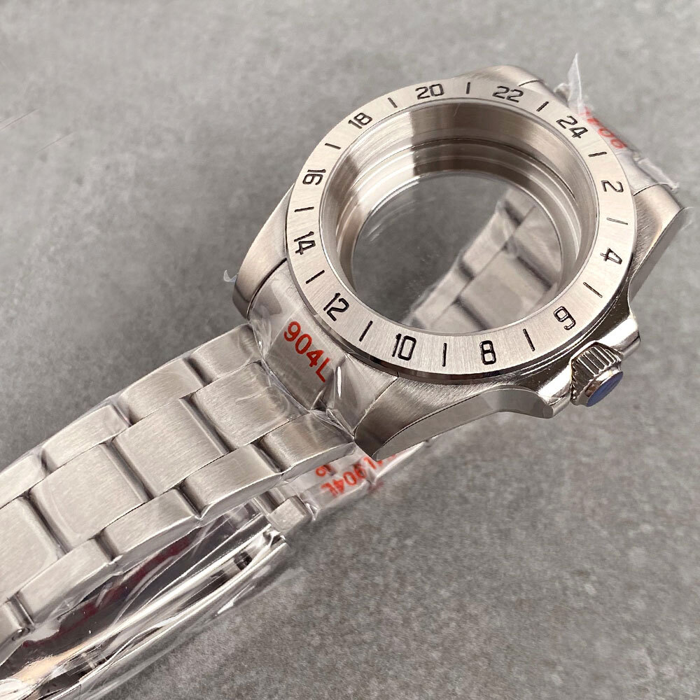 39mm Fit NH34A NH34 GMT Dial 200M Dive Watch Case Sapphire Glass Stainless Steel