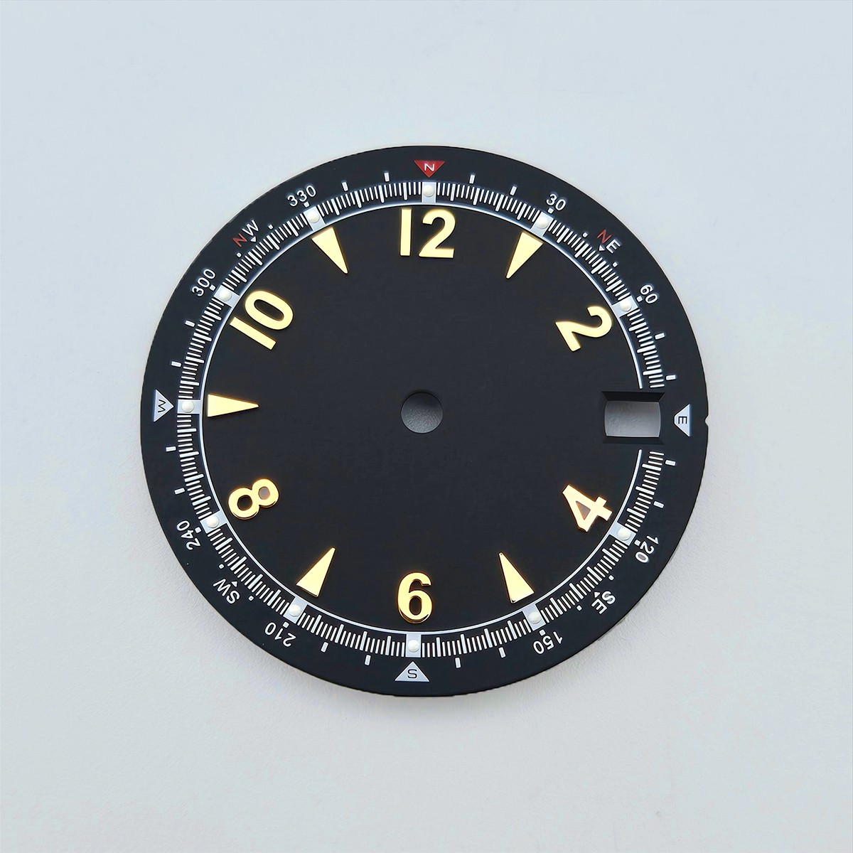 NH35 Dial 28.5mm 3 O’Clock Date Green Luminous Fit NH35 Movement Watch Parts