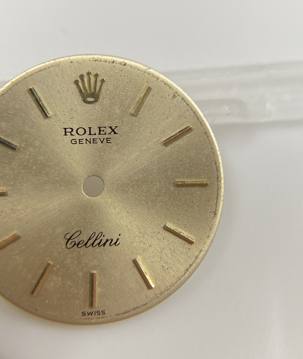 Original Rolex Cellini Caliber 1602 20mm Gold Dial