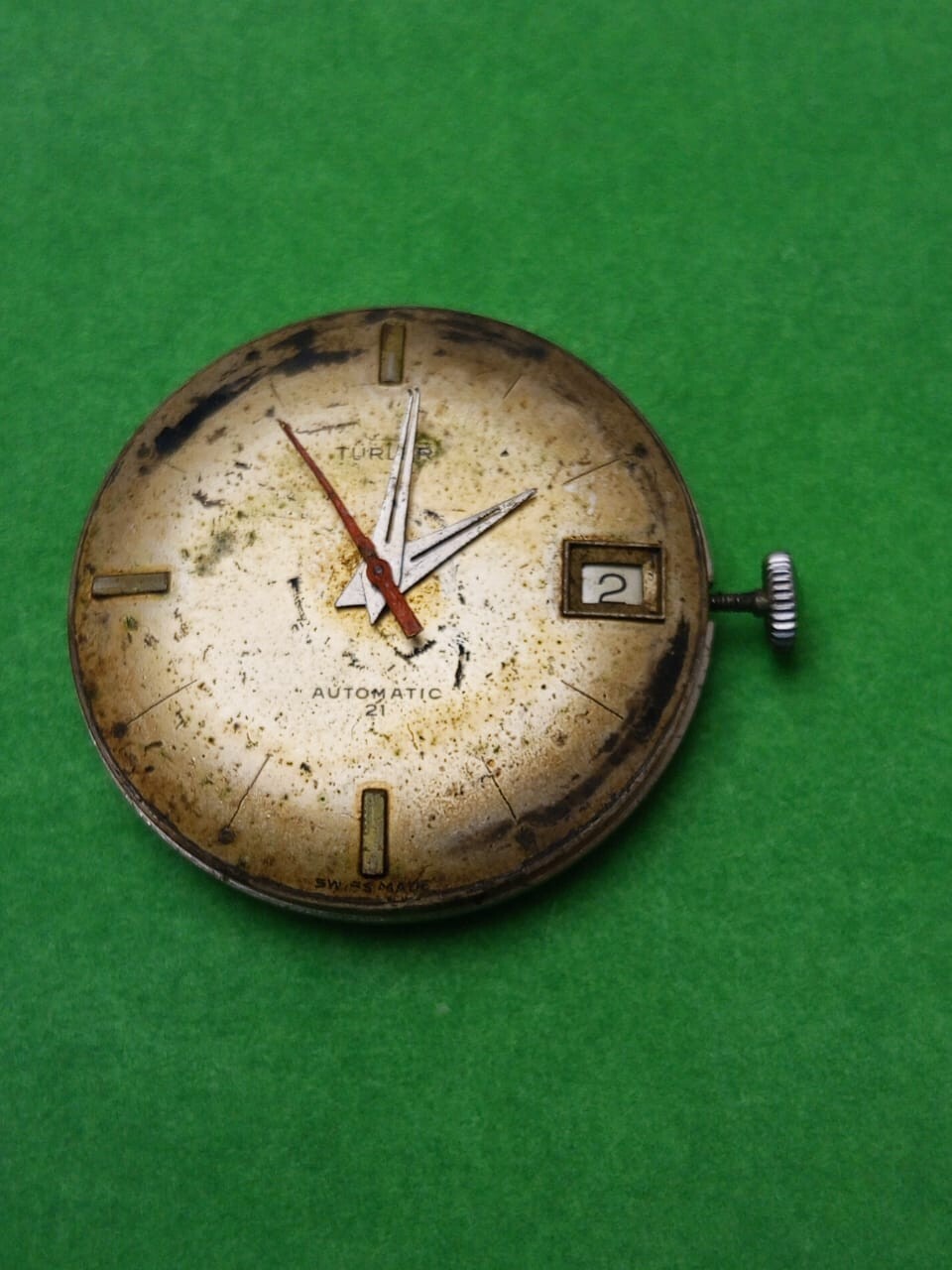 cal. 1700/01 Automatic 21 jewels Watch Movement Working Condition For Parts