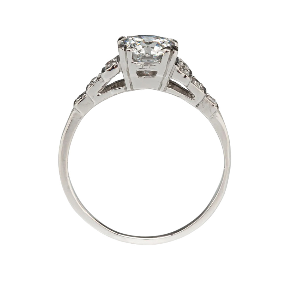 Semi Mount Setting Diamond Ring 950 Platinum Round Cut 0.30 Carat Size 5 6 7