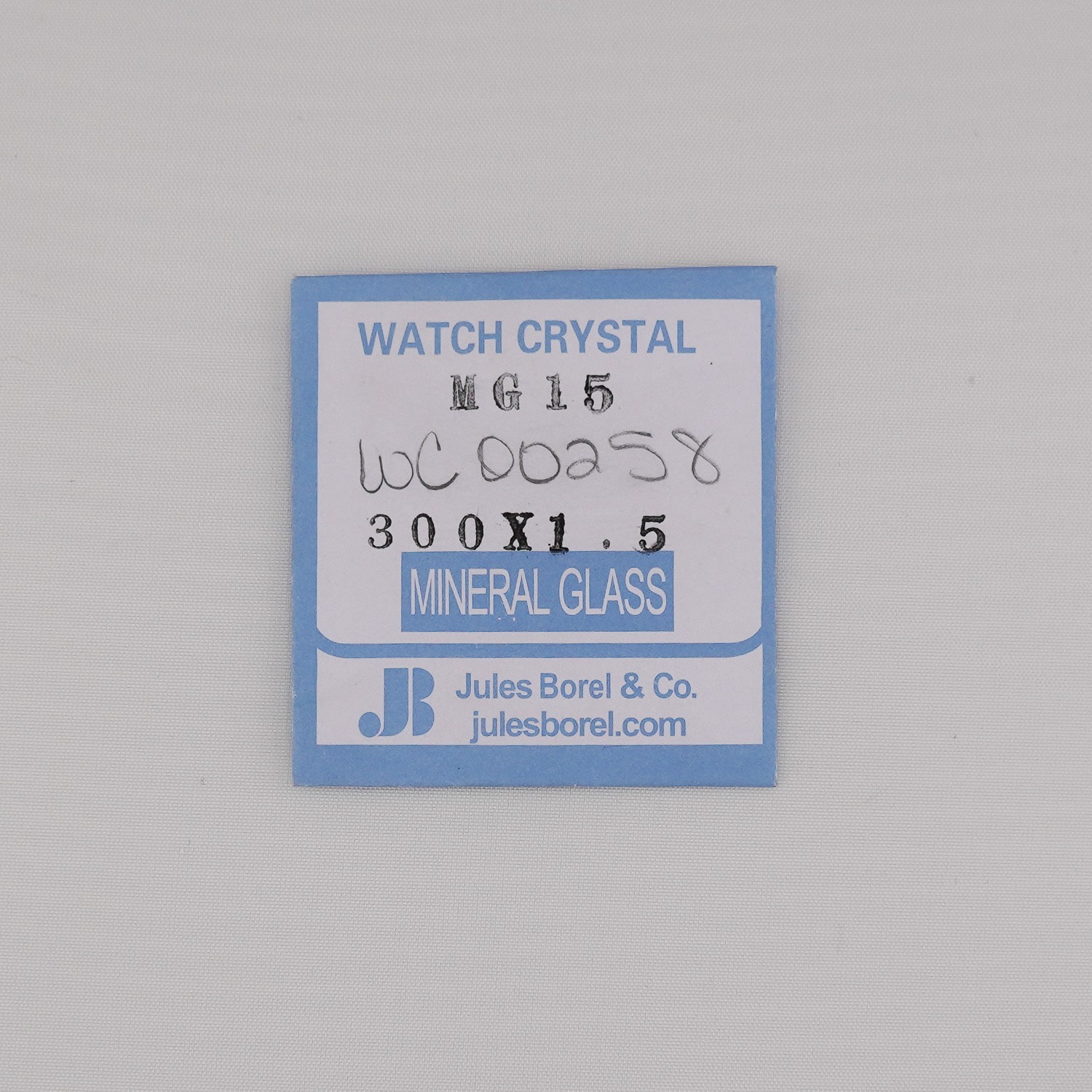 Jules Borel MG15 Mineral Glass Watch Crystal 30.0mm x 1.5mm NOS
