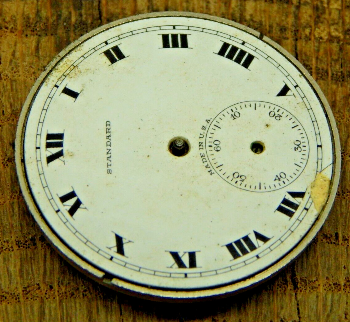 Antique New York Standard Pocket watch movement 12s 7j Grade 170 Model BE C 1914