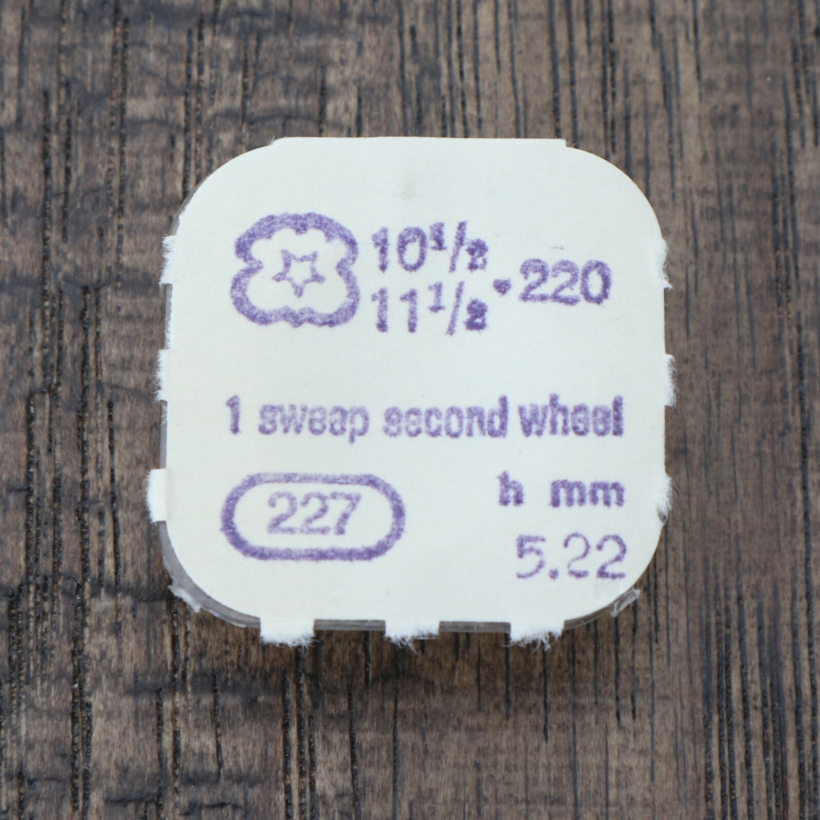 NOS Venus 220 Fourth Wheel Watch Part #227 Watchmakers New Old Stock (C15D32)
