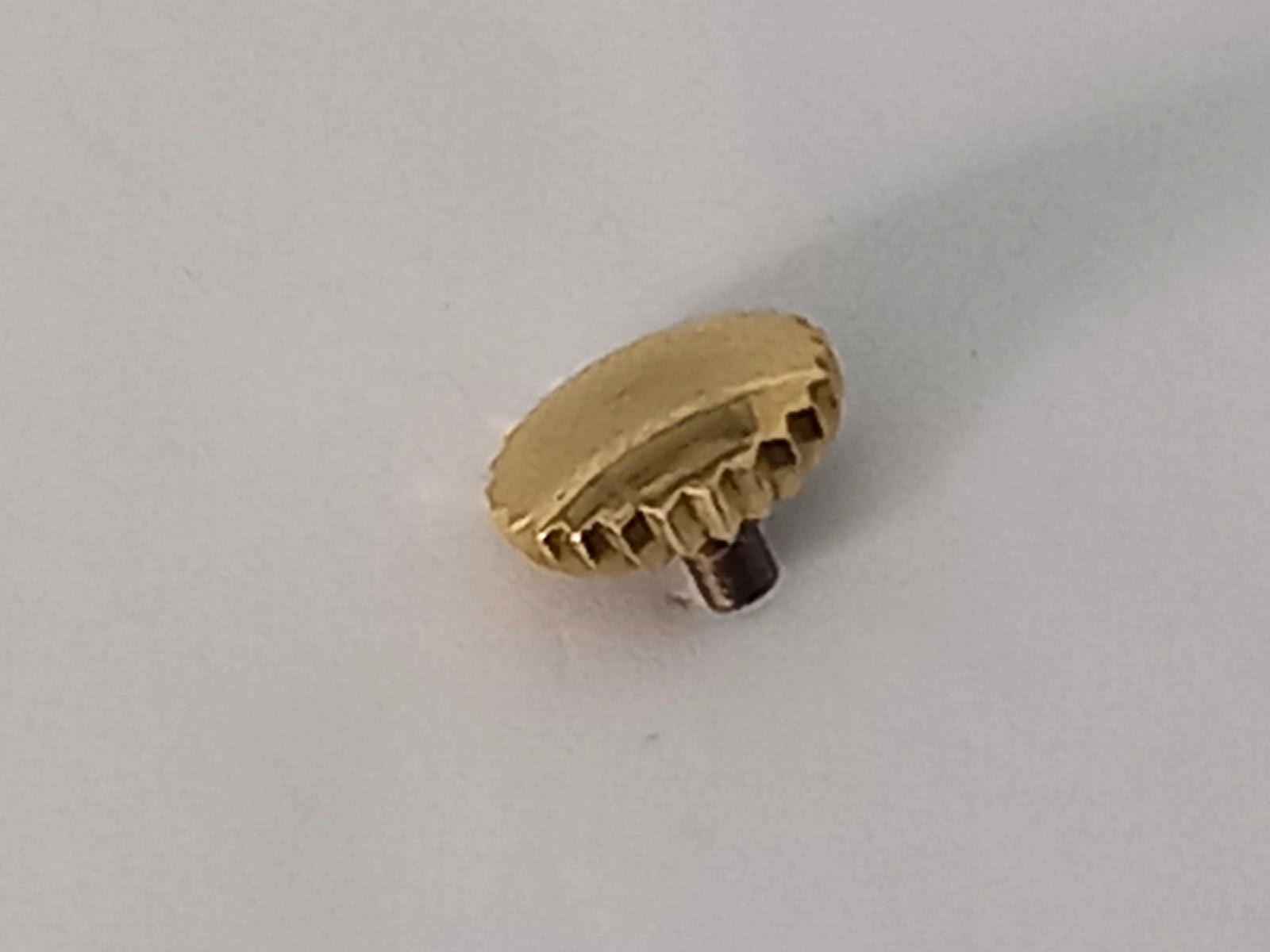 Extremely Rare 18K Solid Yellow Gold 7.2mm Crown For LONGINES 13ZN Chronograph