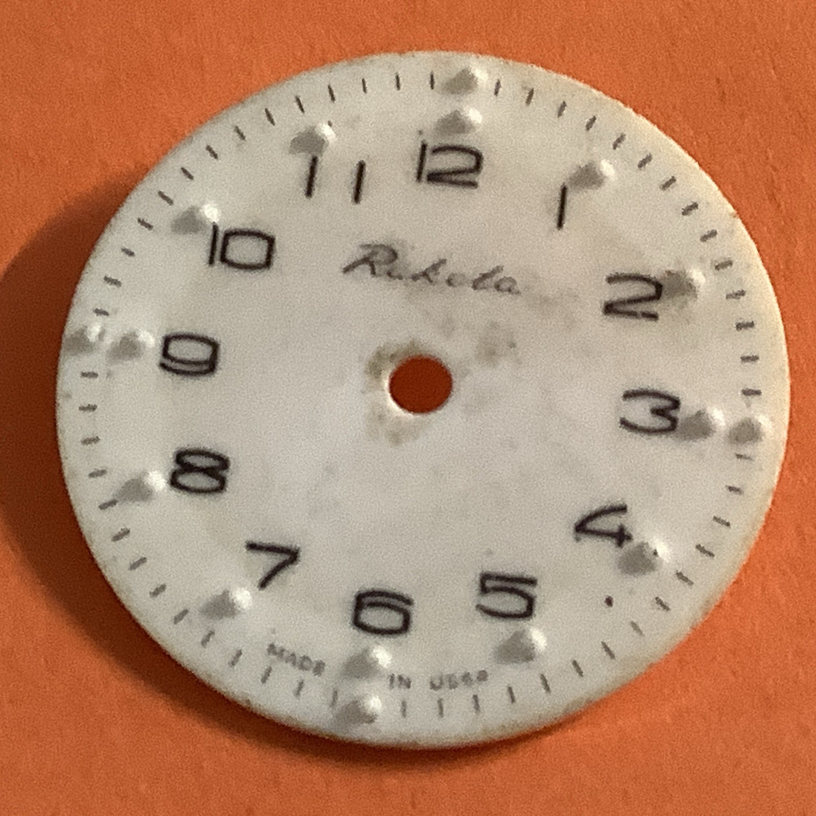 SOVIET WATCH PARTS RAKETA 2609HA Dial. 28mm Diameter Type 3 Braille special
