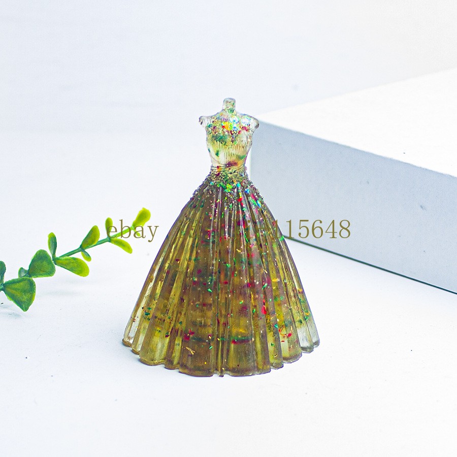 1PC Natural Crystal Wedding Dress Home Decoration Hand Craft Household Supplies