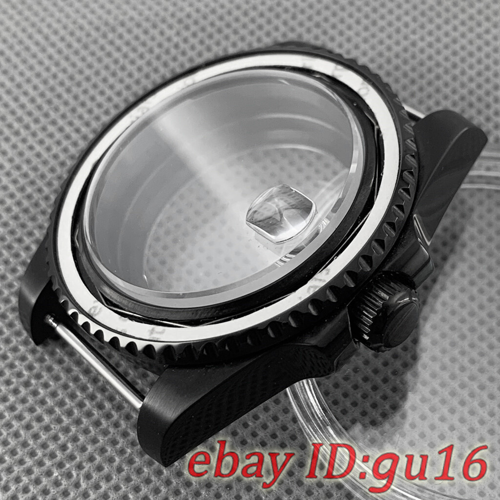 40mm Sapphire glass PVD Watch Case Fit NH35 NH36 ETA 2824 2836 Miyota 8215 821A