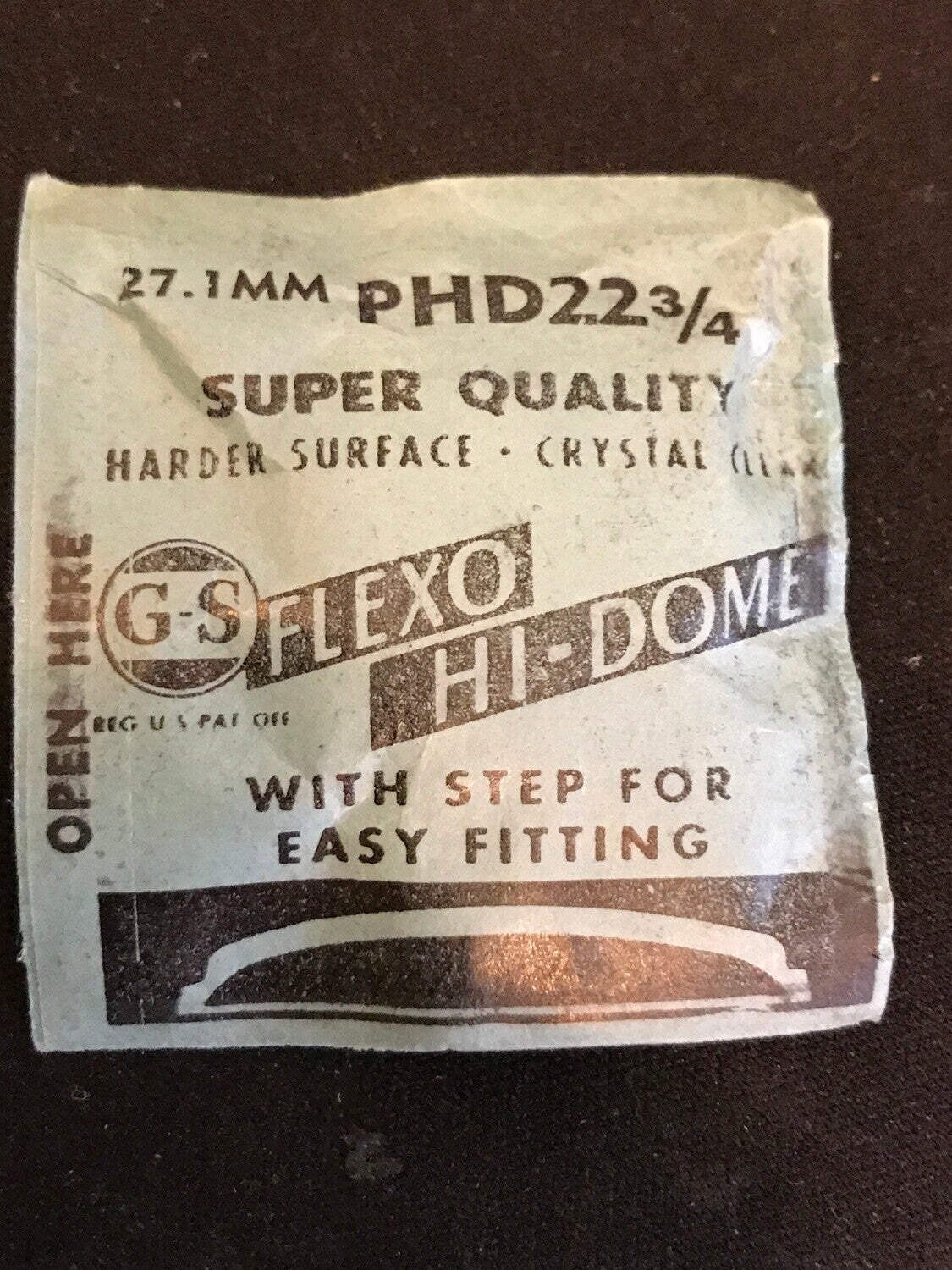 GS Flexo Round HI-DOME Crystal PHD 22¾ – 27.1 mm – New