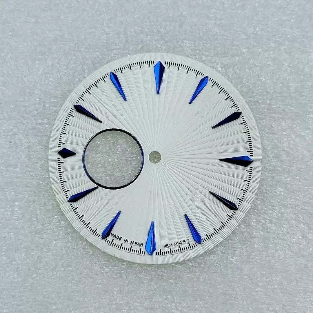 35mm Skeleton Watch Dial Open Heart Radiating Pattern Fit Auto Mod