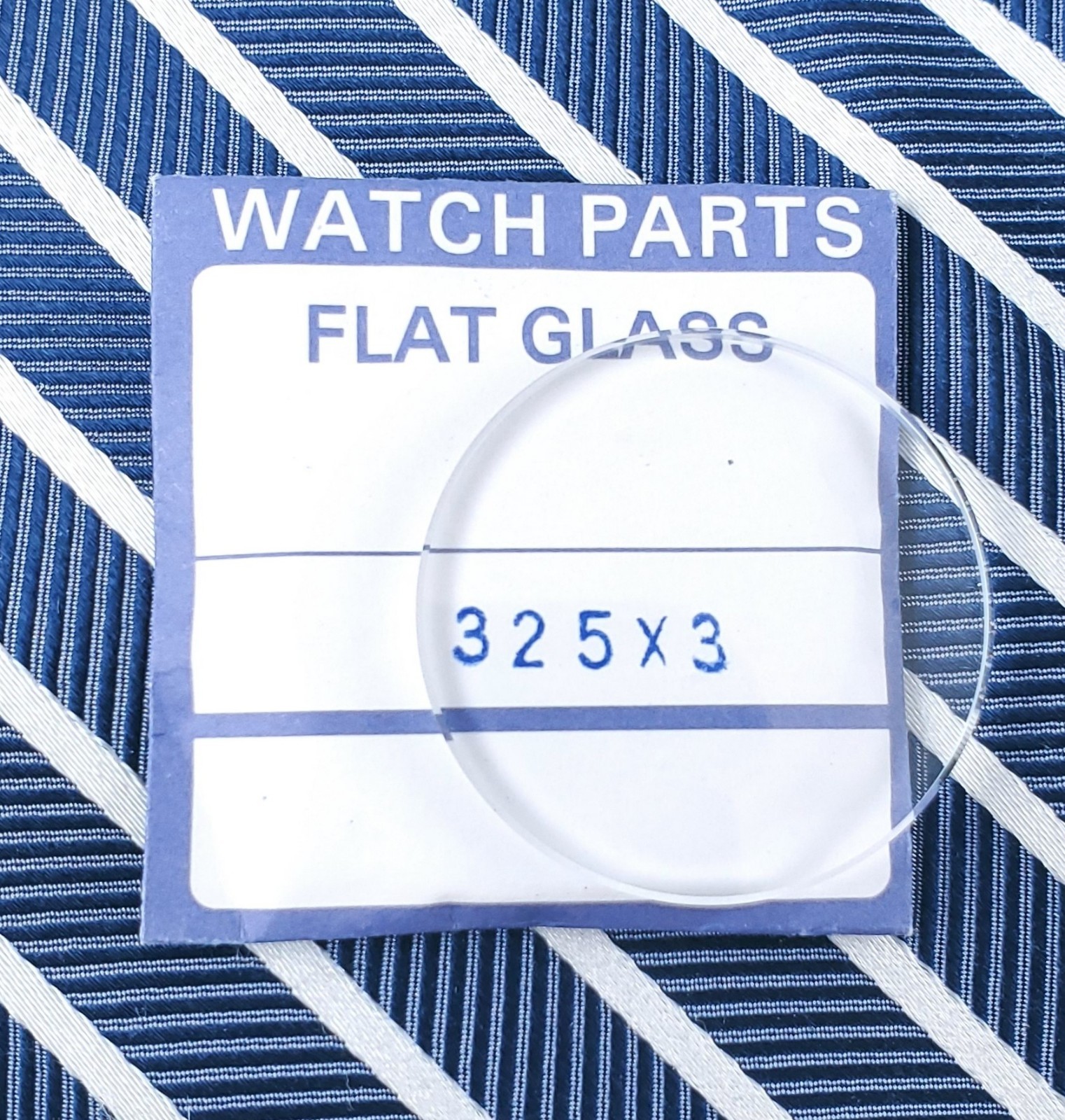 High Quality Flat Round Mineral Watch Crystal 32.5 mm x 3.0 mm Thick