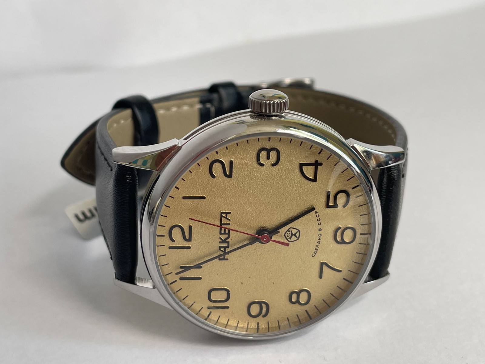 RAKETA 2609 HA mechanism USSR case steel MANS WRISTWATCH NEW marriage