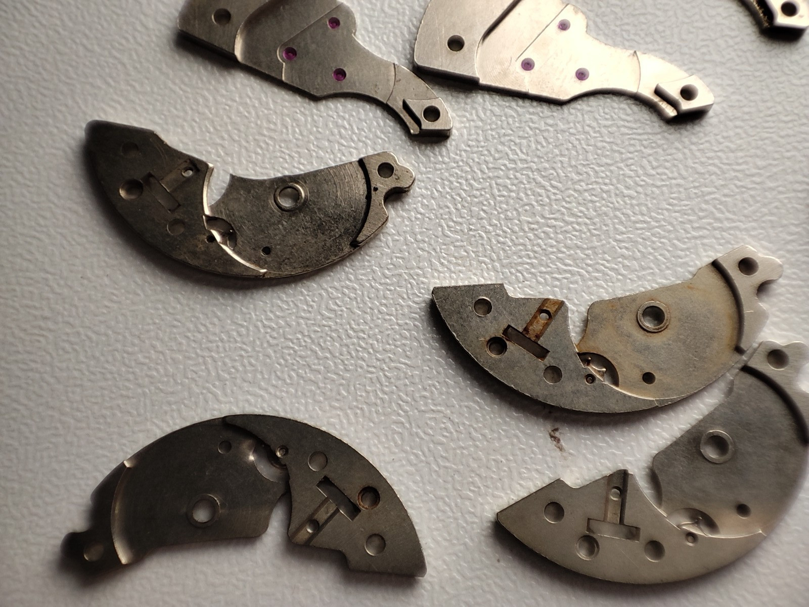 fhf st 96-4 st 96 Watch platinum For parts Gear Train Bridge Barrel bridge lot