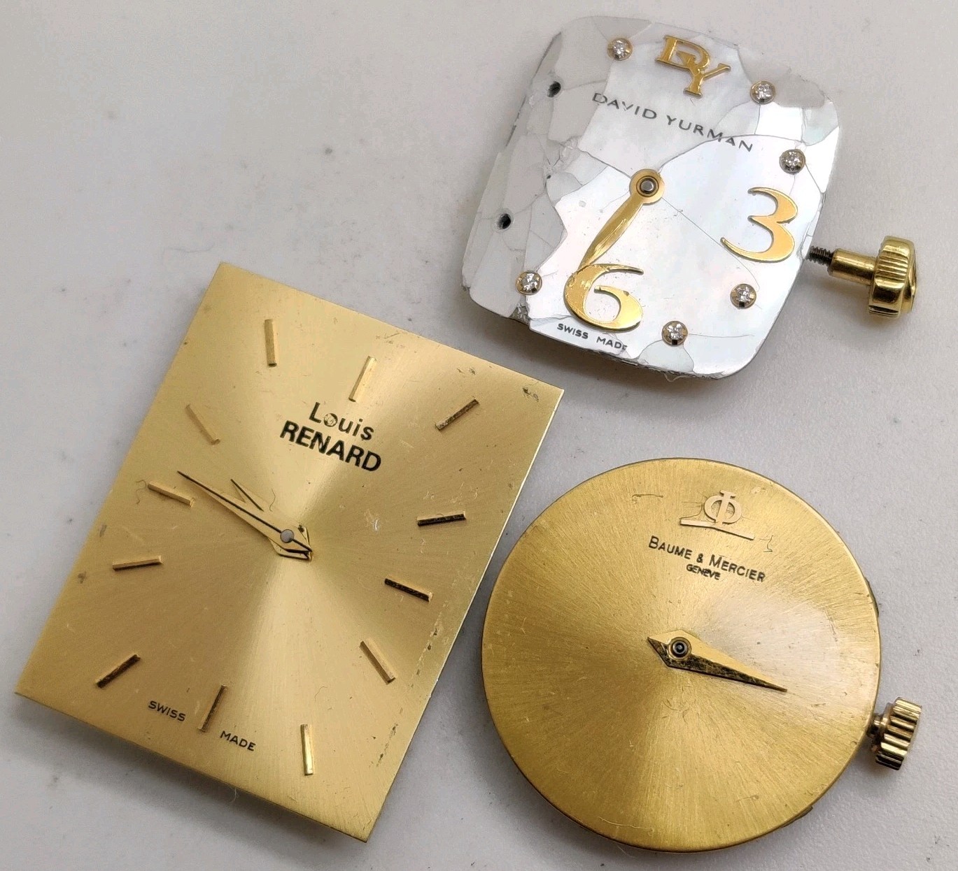 David Yurman Baume Mercier ETA 956.032 956.112 Swiss quartz movements For Repair