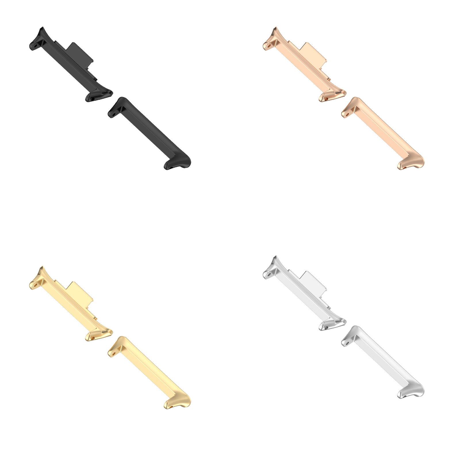 22mm Watch Strap Band Adaptors Connectors Stainless Steel For Mi Smart Band8 Pro