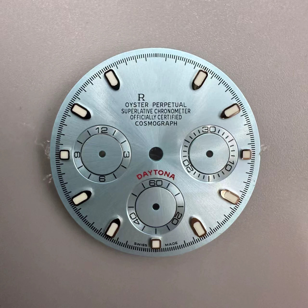 29.5mm Multi-functional Watch Dial Green Luminous For VK63 Movement Watch Parts