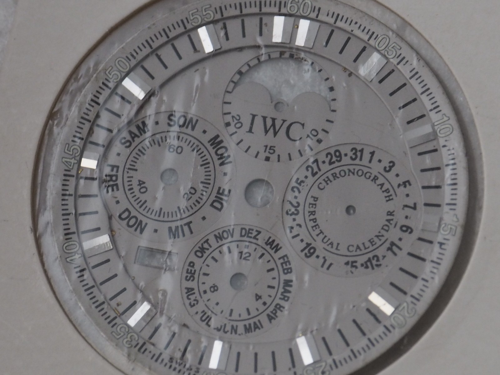 IWC GST Perpetual Calendar Dial Moonphase German OEM Chronograph Genuine