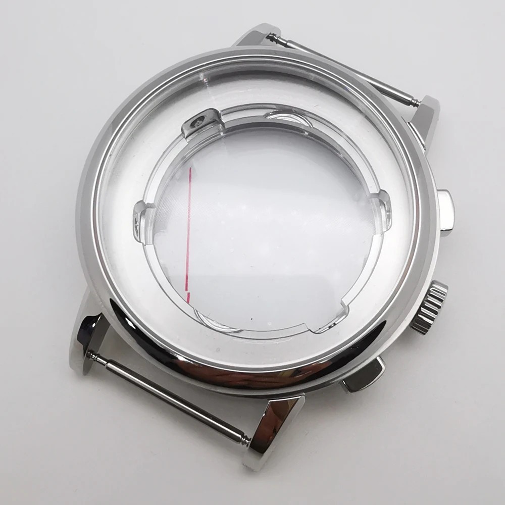 42mm Watch Case Set Stainless Steel Automatic Movement Dial Hands ST1655
