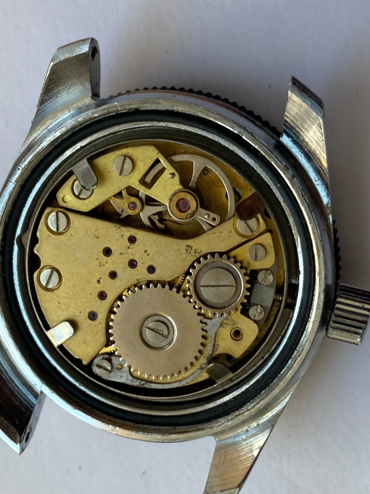 VINTAGE MEN WRIST WATCH SALE FOR PARTS LE ROYAL DIVER SUBMARINE 17 RUBIS