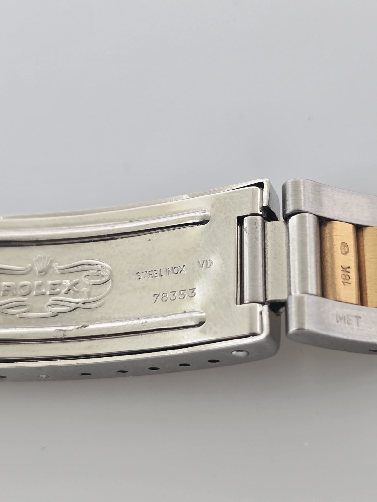Rolex NOS 78353 18K/SS 19MM Bracelet For 33MM Datejust, Explorer Models.Unworn.