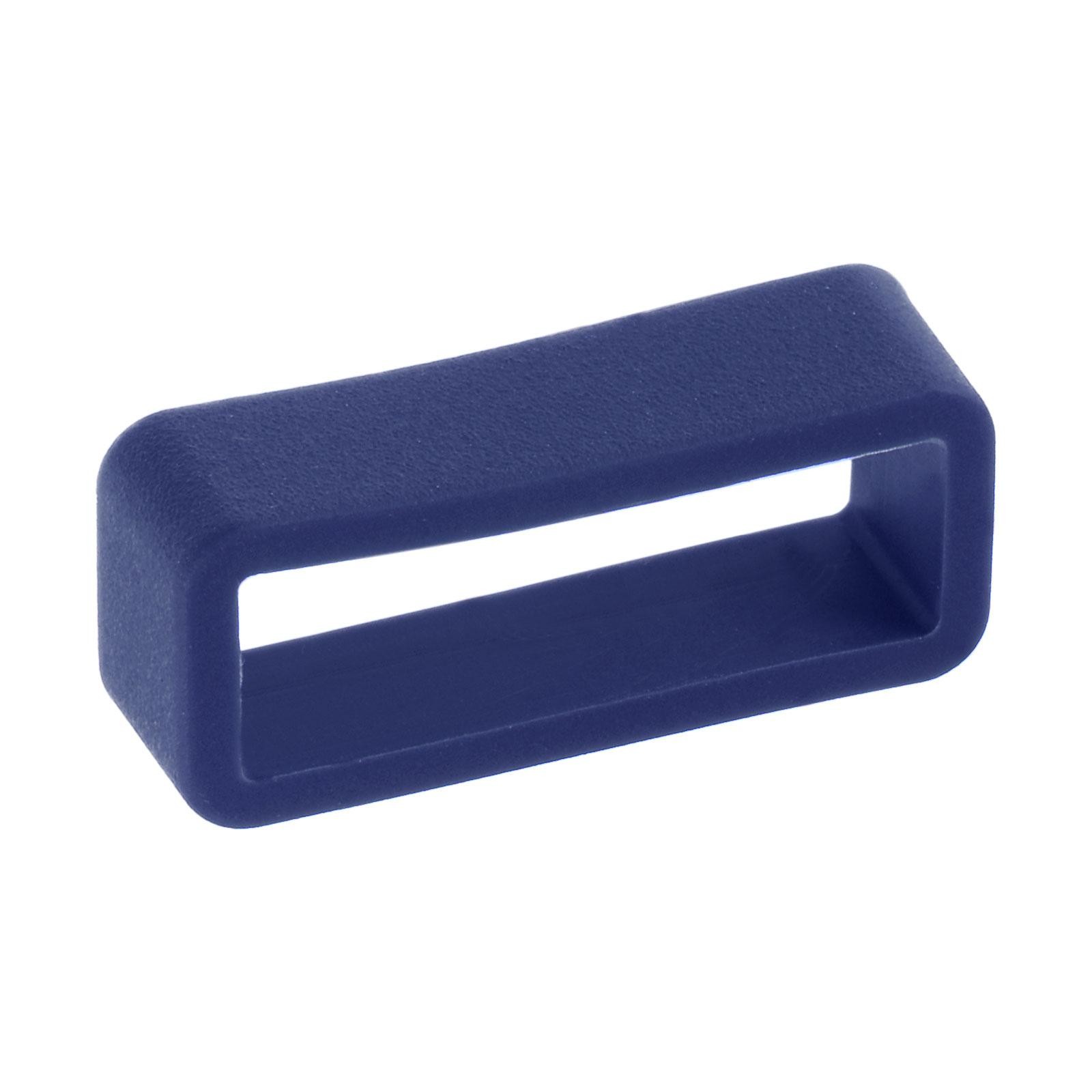 Watch Band Strap Loops Silicone for 20mm Width Watch Band, Deep Blue 4 Pcs