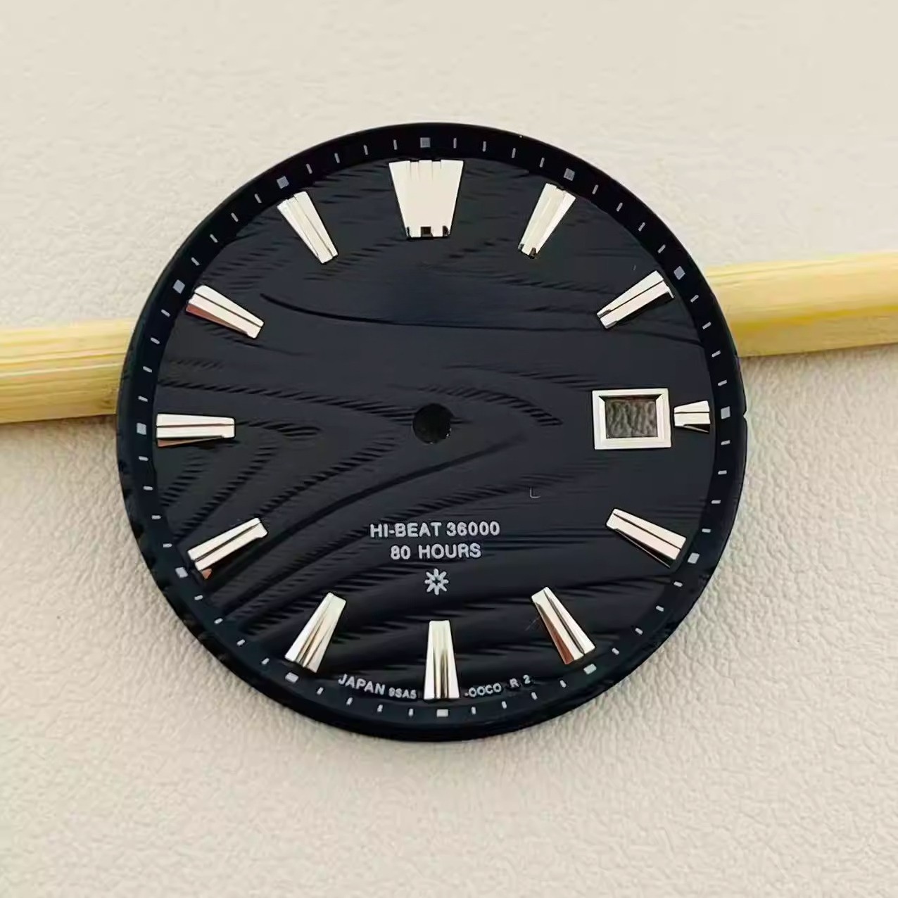NH35 Dial 33.5mm No Luminous Desert Pattern GS Case for NH35 Movement Watch Part