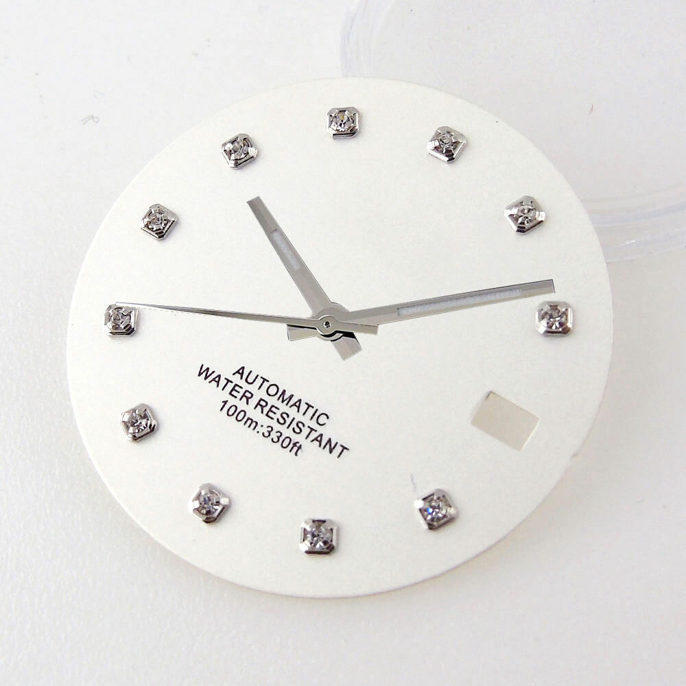 29mm black white blue green gold watch dial fit NH35 movement