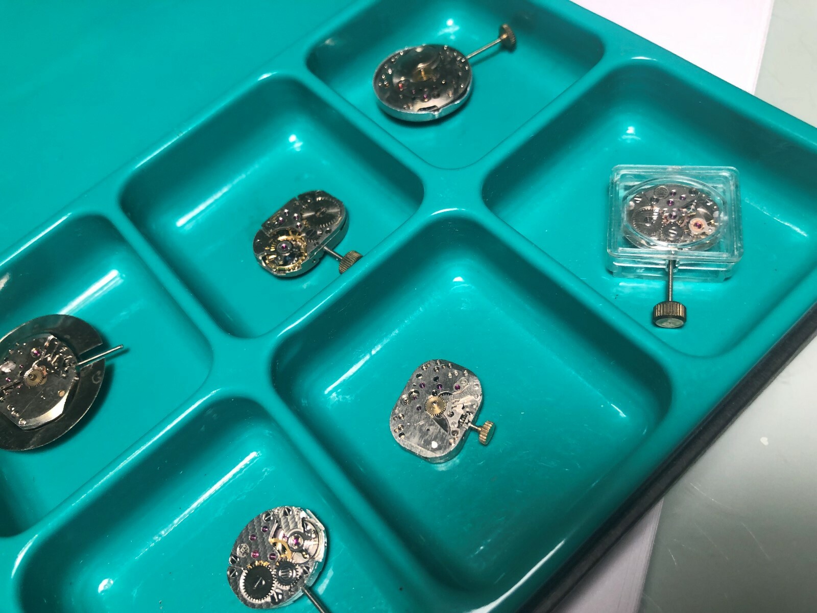 8 NEW OLD STOCK WRISTWATCH WIND-UP MOVEMENTS DOXA CYMA TISSOT & MORE