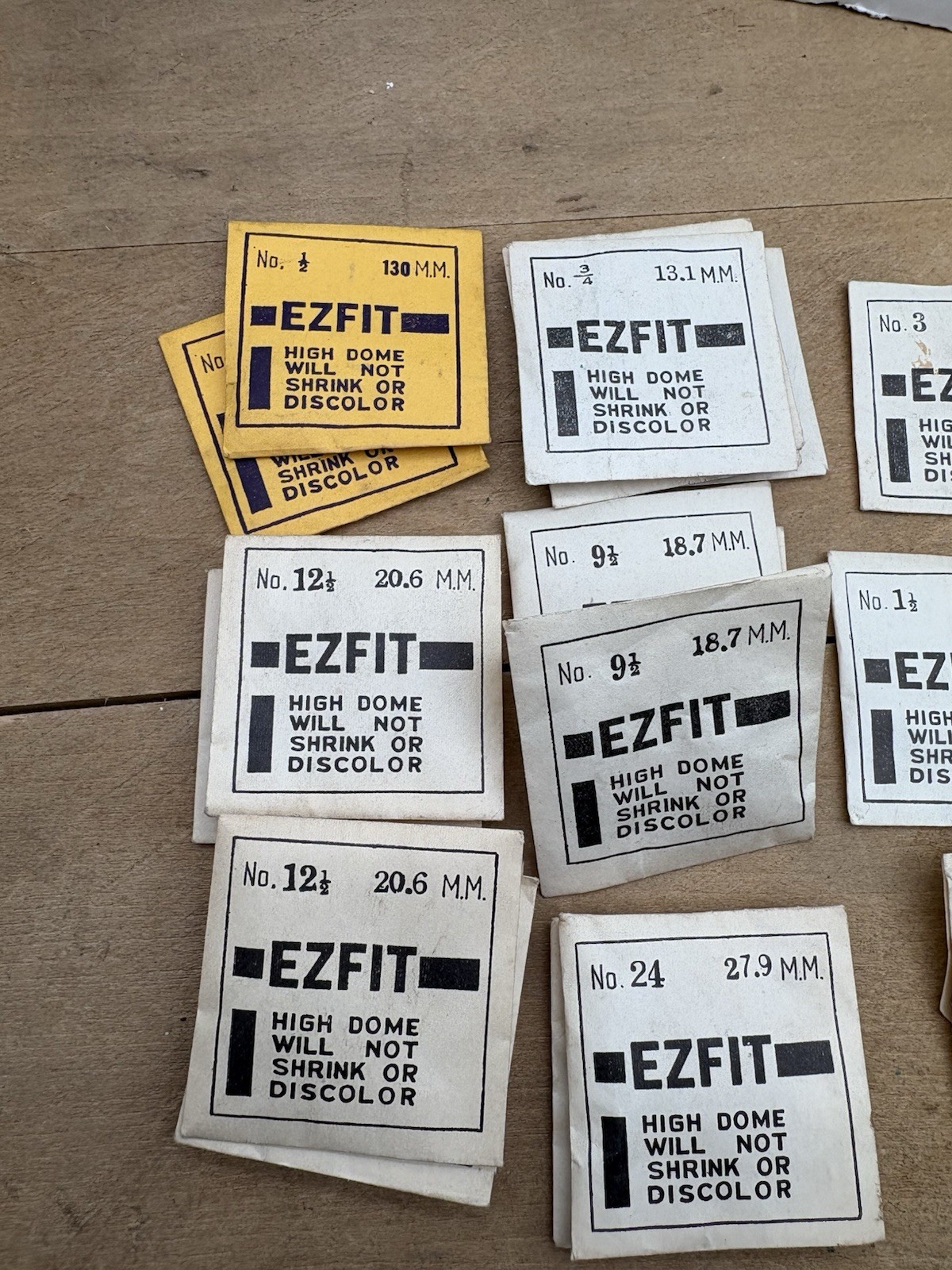 Vintage EZFIT High Dome Watch Crystals Large Mixed Lot No. 1/2 – No. 24