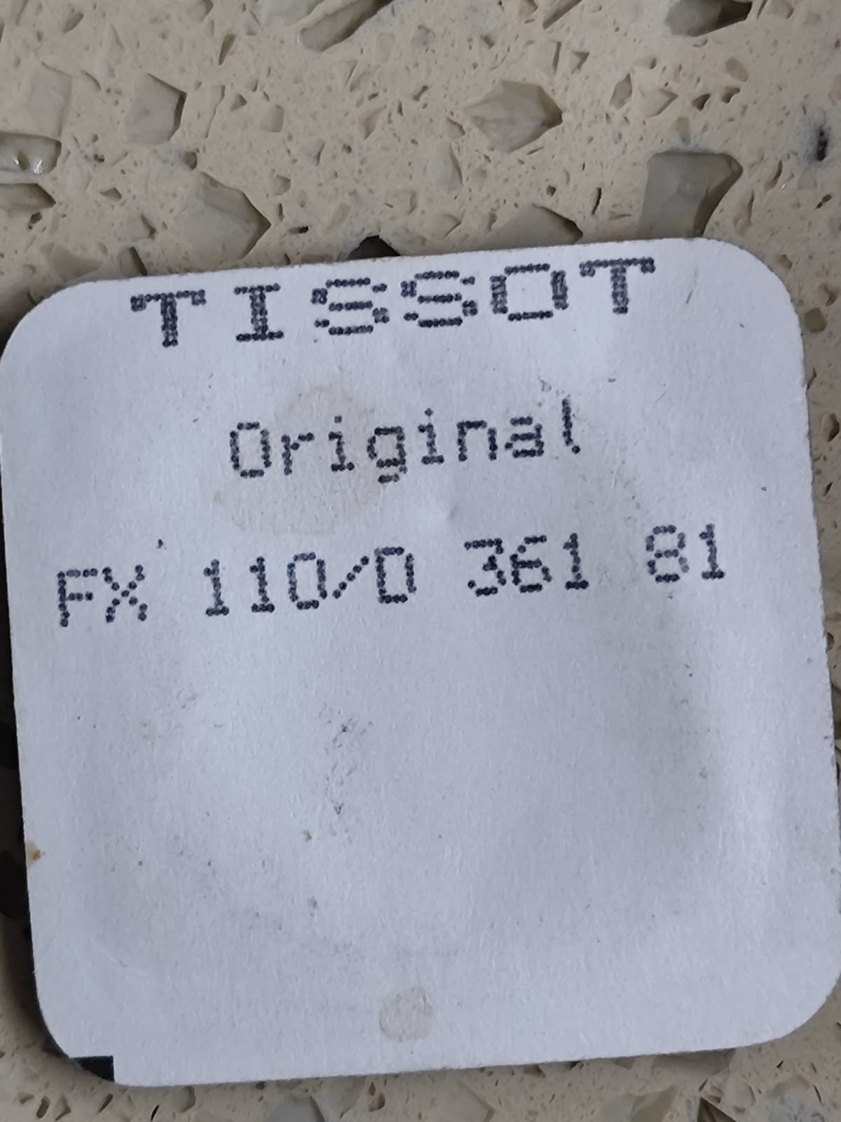 Vintage TISSOT SEASTAR QUARTZ Classic PART WHITE Dial ref FX 110/D 361 81 NOS