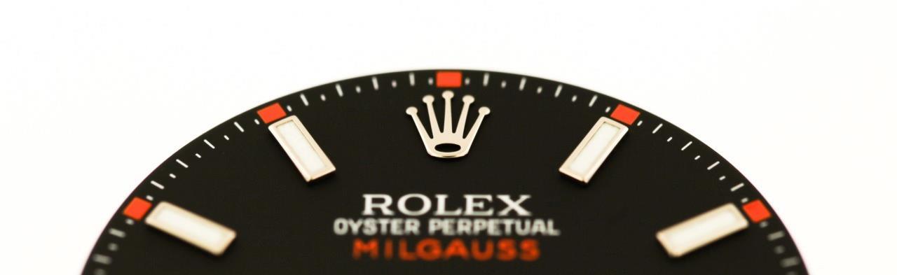 Original Men’s Rolex Milgauss 116400 40mm Matte Black Luminous Stick S/S #C22