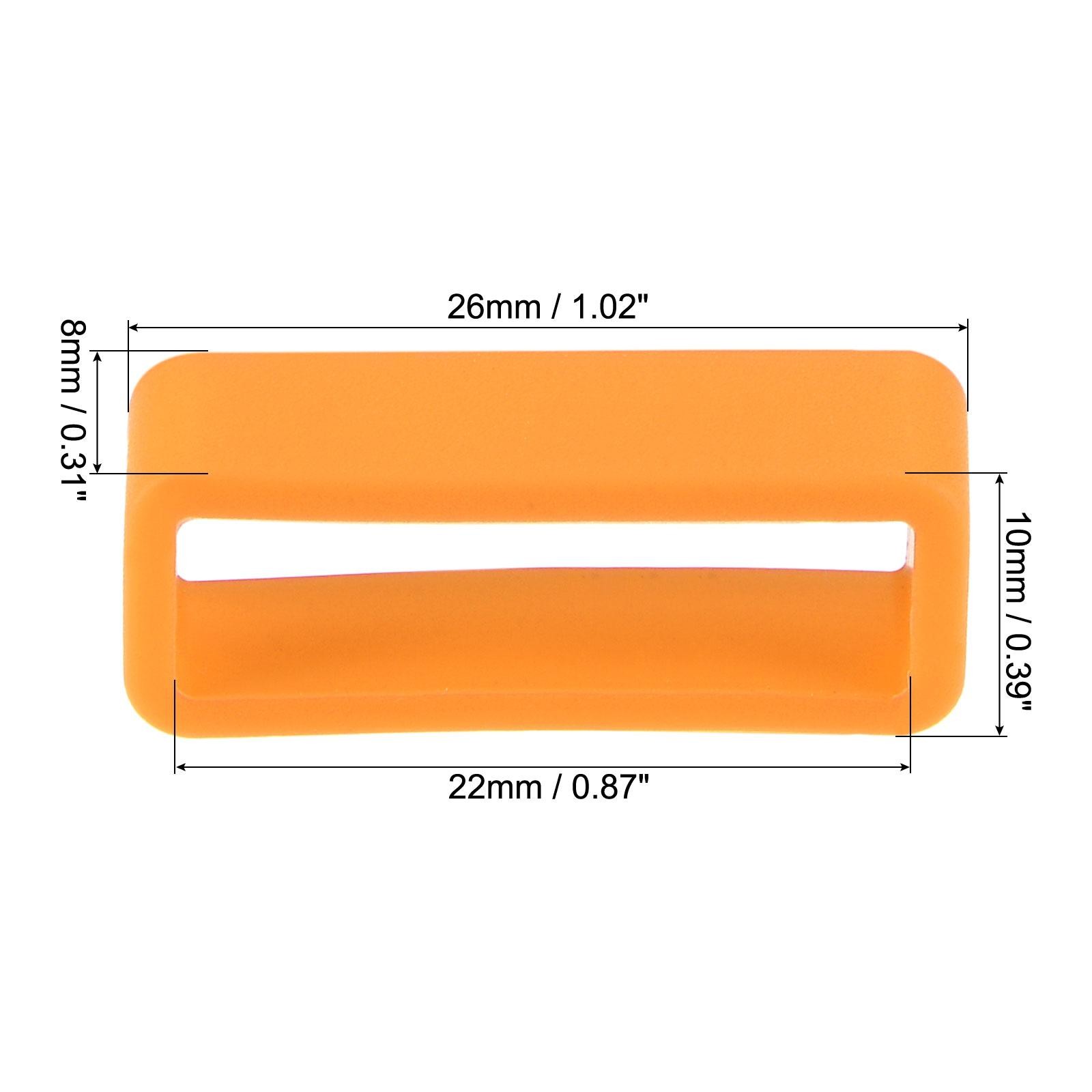 Watch strap Slots strap, for 22mm watch strap, orange 4pcs