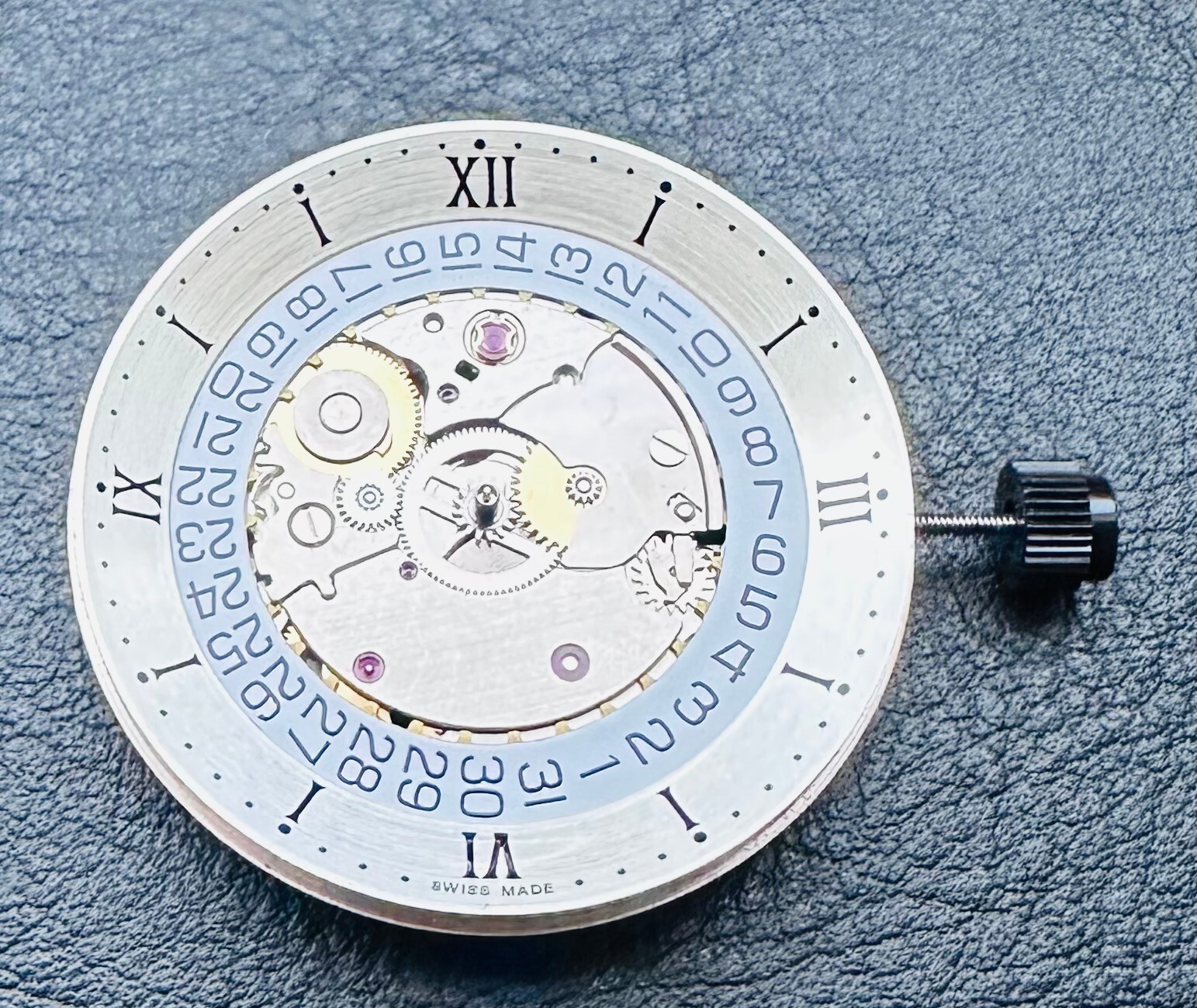 SKELETON DIAL ETA 2824-2, 2892-2, SW200 AUTOMATIC Ø 30.5MM SILVER SWISS MADE NEW